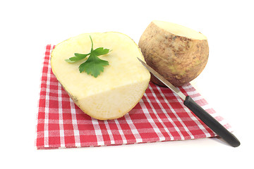 Image showing rutabaga on a napkin