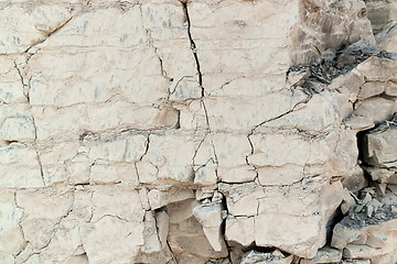 Image showing cracked rock face