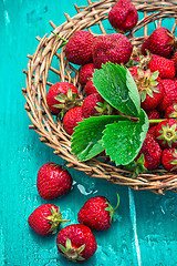 Image showing summer harvest of strawberries