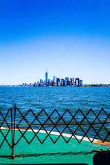 Image showing From a deck facing Manhattan