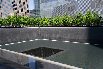 Image showing 9/11 memorial fountain