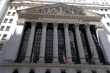 Image showing NYC stock exchange building