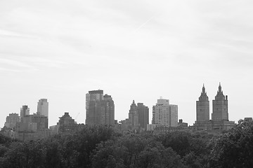 Image showing Upper West Side in black and white from the MET