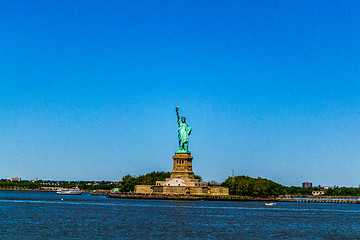 Image showing Blue around Statue of Liberty