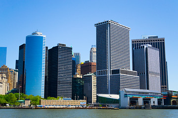 Image showing Staten Island ferry arrival to NYC