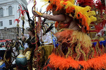 Image showing Helsinki, Finland – June 6, 2015: Traditional summer samba car