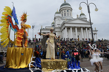 Image showing Helsinki, Finland – June 6, 2015: Traditional summer samba car