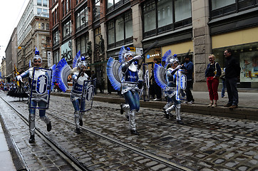 Image showing Helsinki, Finland – June 6, 2015: Traditional summer samba car