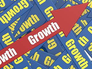 Image showing Growth arrow