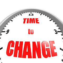 Image showing Time to change