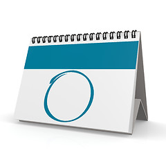 Image showing Blank blue calendar