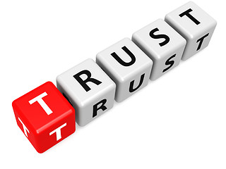 Image showing Red trust