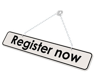 Image showing Register now banner