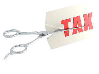 Image showing Cut tax