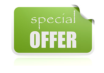 Image showing Special offer green sticker