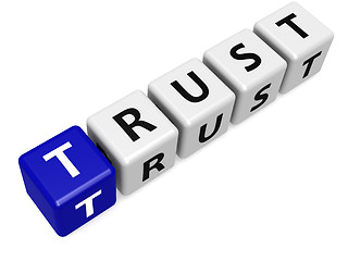 Image showing Blue trust