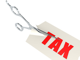 Image showing Cut tax