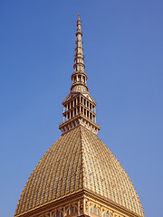 Image showing Retro look Mole Antonelliana Turin