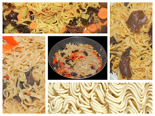 Image showing Noodle collage