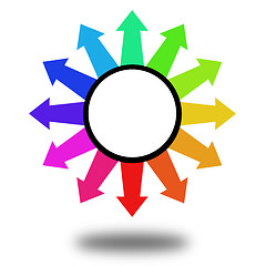 Image showing Colorful arrows