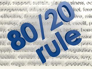 Image showing The 80 20 rule