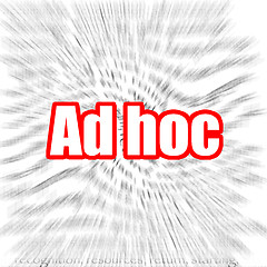 Image showing Ad hoc