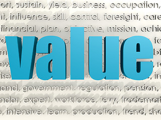 Image showing Value word cloud