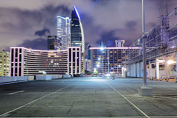 Image showing car park at night