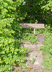 Image showing wooden bench