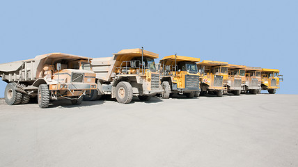 Image showing dirty haul trucks