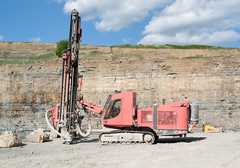 Image showing Construction drill auger