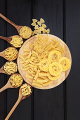 Image showing Pasta on Wood