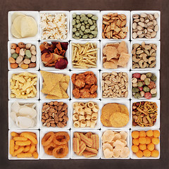 Image showing Savoury Snack Selection