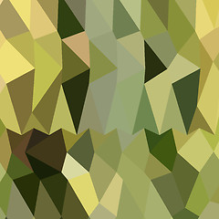 Image showing Dark Khaki Abstract Low Polygon Background