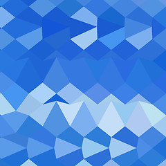 Image showing Brandeis Blue Abstract Low Polygon Background