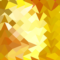 Image showing Amber Yellow Abstract Low Polygon Background