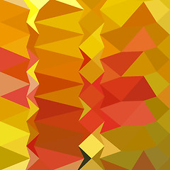 Image showing Golden Poppy Abstract Low Polygon Background