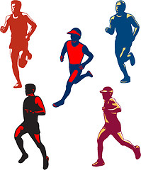 Image showing Marathon Runner Retro Collection