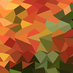 Image showing Deep Saffron Orange Abstract Low Polygon Background