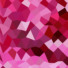 Image showing Cerise Pink Abstract Low Polygon Background