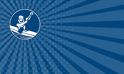 Image showing Business card Canoe Slalom Circle Icon
