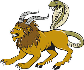 Image showing Chimera Attacking Side Cartoon