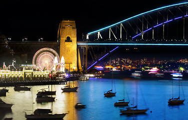 Image showing Luna Park and Sydney Harbour Bridge