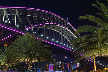 Image showing City views at Milsons Point with Sydney Harbour Bridge