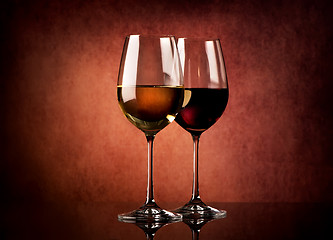 Image showing Wine on textured background