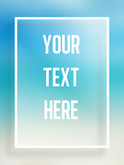 Image showing Beautiful simple summer frame for text