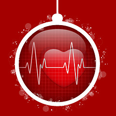 Image showing Merry Christmas Doctor Hospital Heart Ball