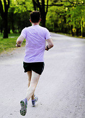 Image showing Young male runner