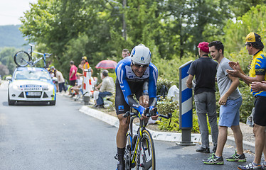 Image showing The Cyclist Bartosz Huzarski - Tour de France 2014