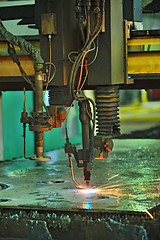 Image showing Industrial Laser cutting 